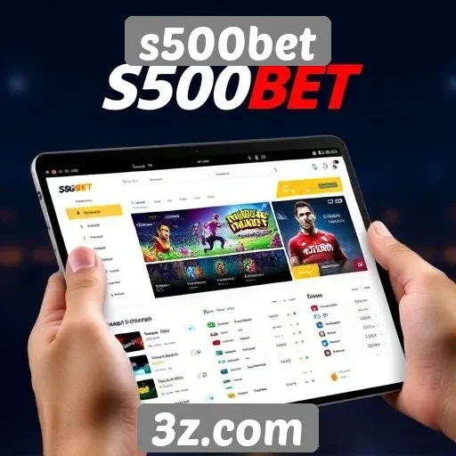 navegação e usabilidade do site s500bet
